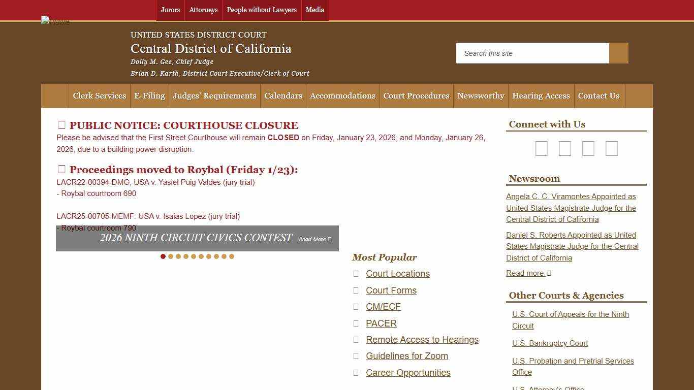 Central District of California United States District Court